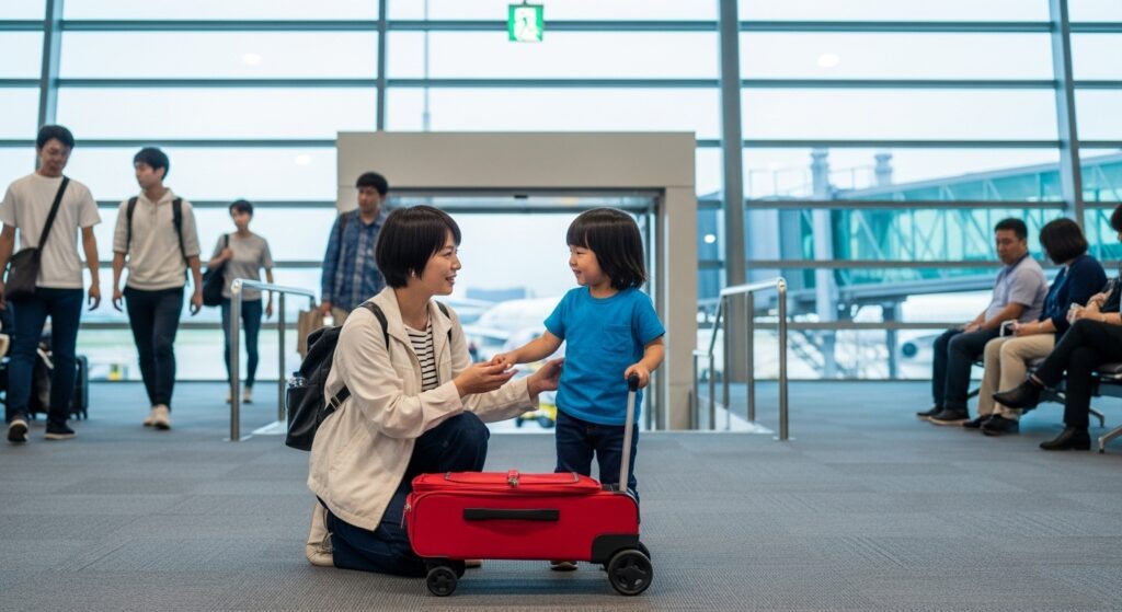 子供が乗れるスーツケースの機内持ち込み