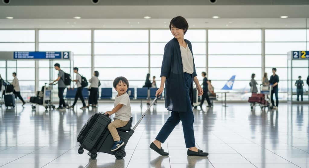 子供が乗れるスーツケースは危ないのか