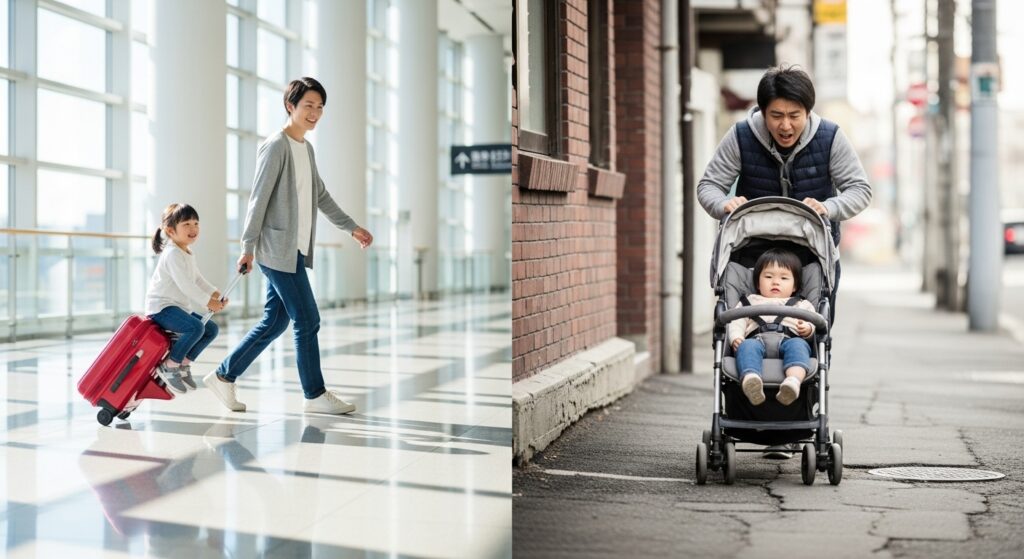 キッズトラベルはベビーカー代わりになるのか