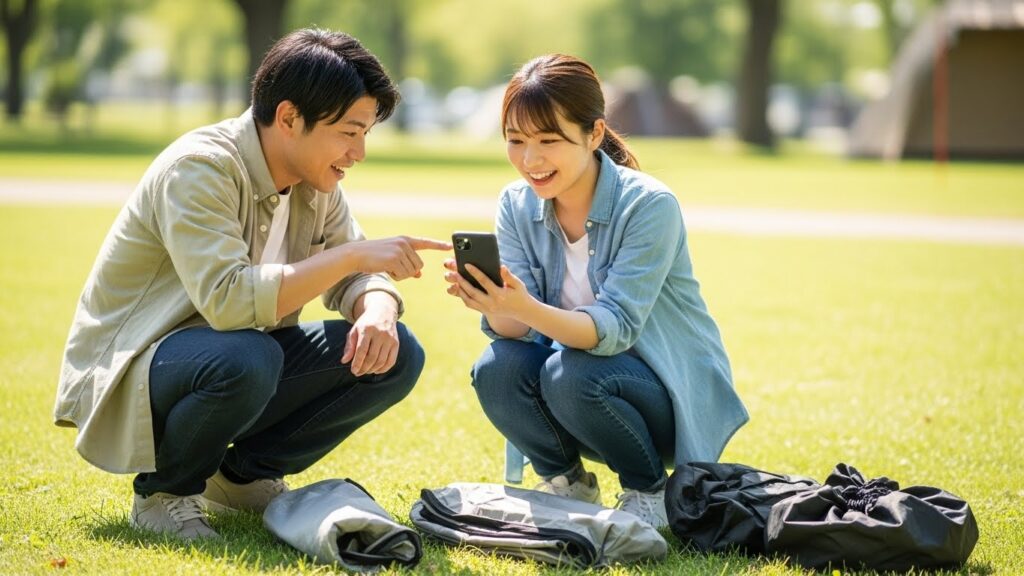 設営動画などの使い方と利用の流れ