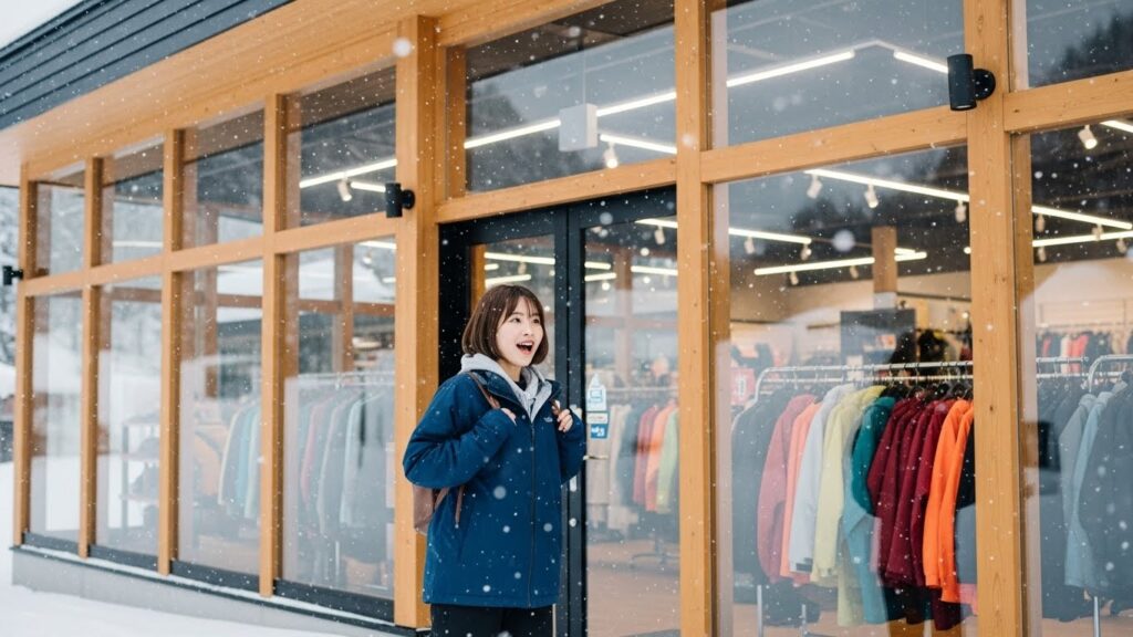 かわいいスノボウェアがレンタルできるのか