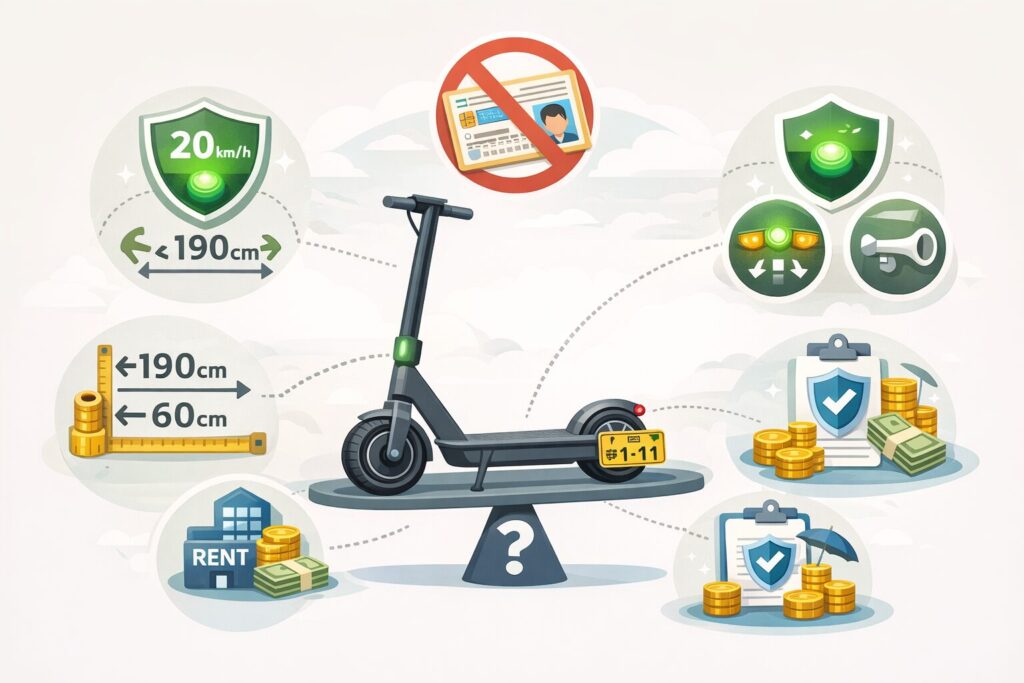 免許なしで乗れる特定小型原付の条件
