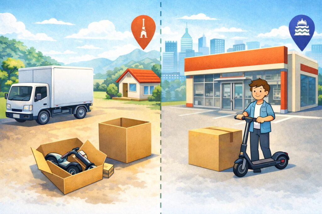 東京や大阪など対応エリアと配送事情