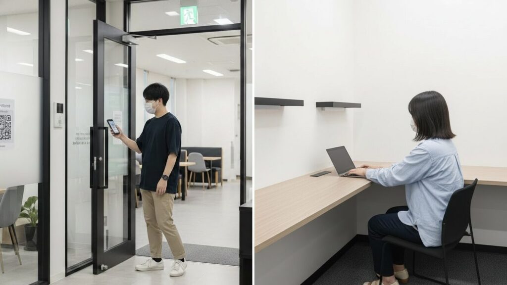 予約不要なドロップインと月額制自習室の比較