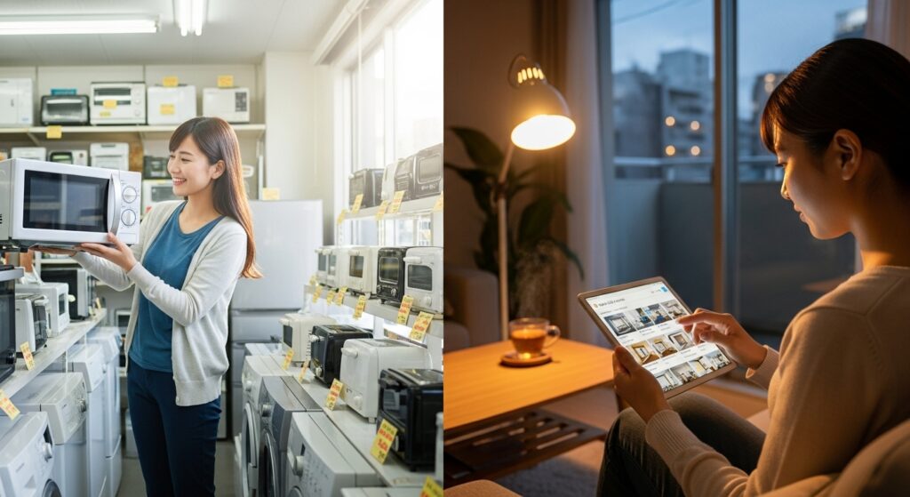 格安の中古家電購入とレンタルの利便性を比較する